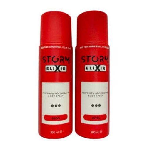 ELIXIR (EROS) Perfumed Deodorant Body Spray 200ml 2pcs