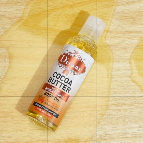 Cocoa butter ultra brightening turmeric body oil