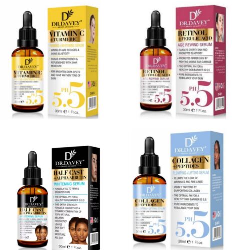 Vitamin c turmeric + Retinol +Half cast & collagen serums