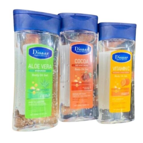 Aloe vera + cocoa + vitamin c body oil gels