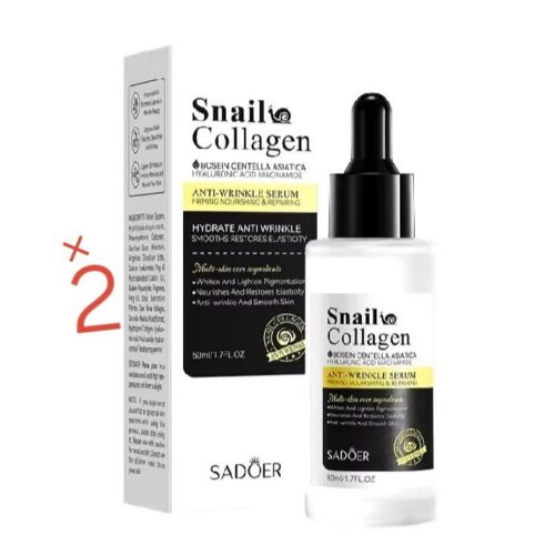 Snail collagen anti wrinkle serum 50ml ×2