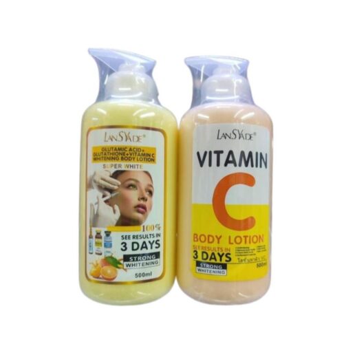 Glutamic acid super white + vitamin c body lotions