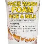 Face Wash with Foam - Rice and Milk,Anti-Aging, Rich in Vitamin B, Gentle Cleanser for Radiant Skin, 1 Pcs