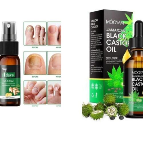 Nail fungus treatment spray & Black Castor oil