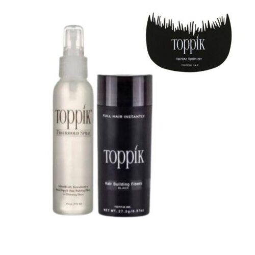 Hair Fiber Black + Hold Spray and Free Hairline Optimizer