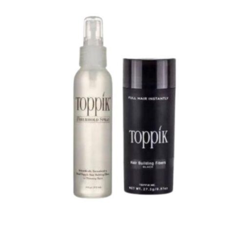 Hair Fiber Black + Hair Fiber Hold Spray