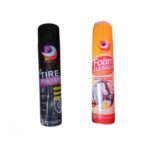 Tire polish & foam cleaner