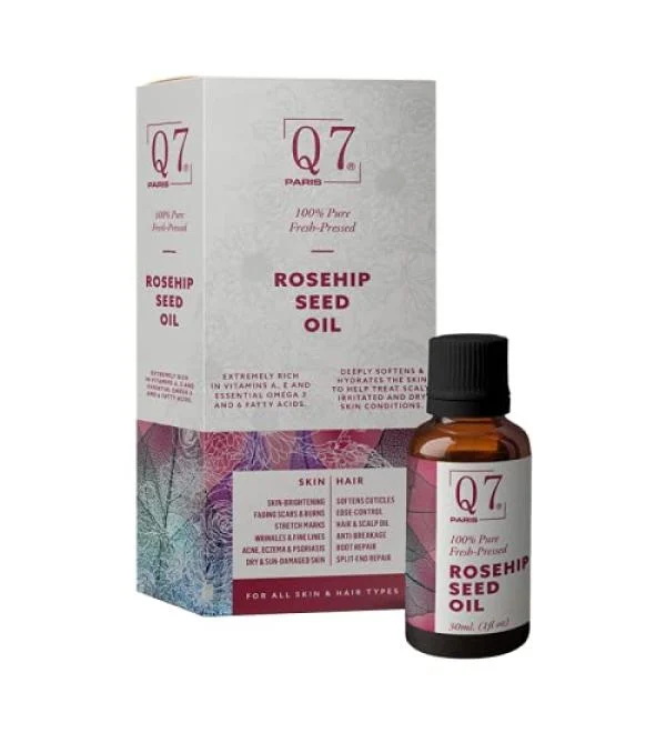 41naTs3P3vL Q7 Paris Fresh-Pressed Rosehip Seed Oil - 30ml - Image 1