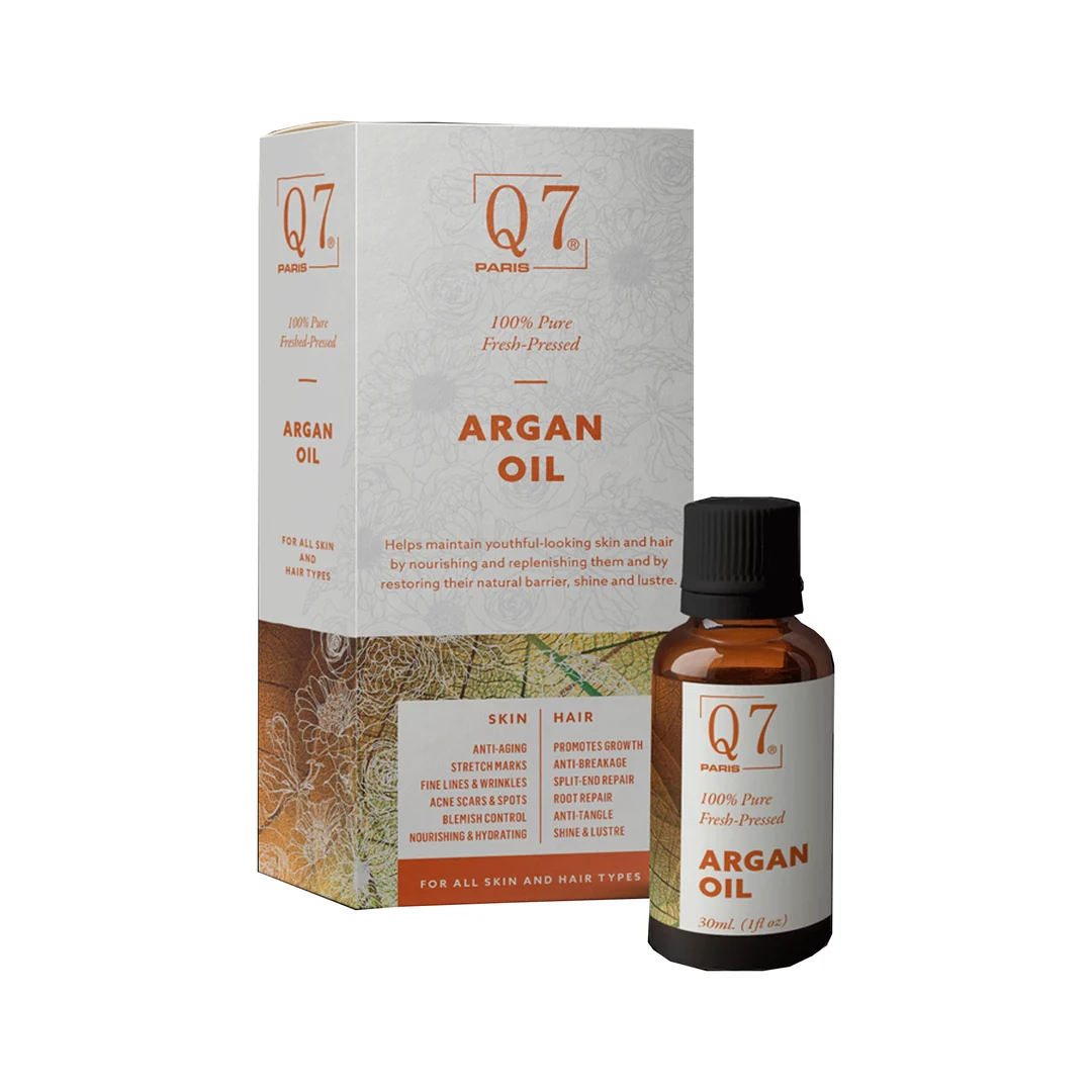 Q7_100_Pure_Fresh-Pressed_Argan_Oil_30ml_1080x Q7 100% Pure, Fresh-Pressed Argan Oil – 30ml - Image 1