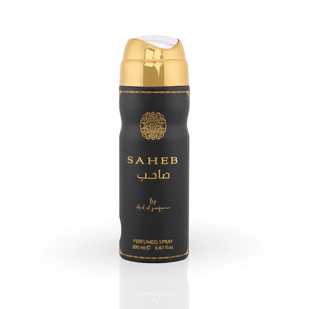 Saheb_190cbcb7-05e9-466c-86df-801fccbace7d Ard Al Zaafaran Saheb Deodorant Spray 200ml - Image 1