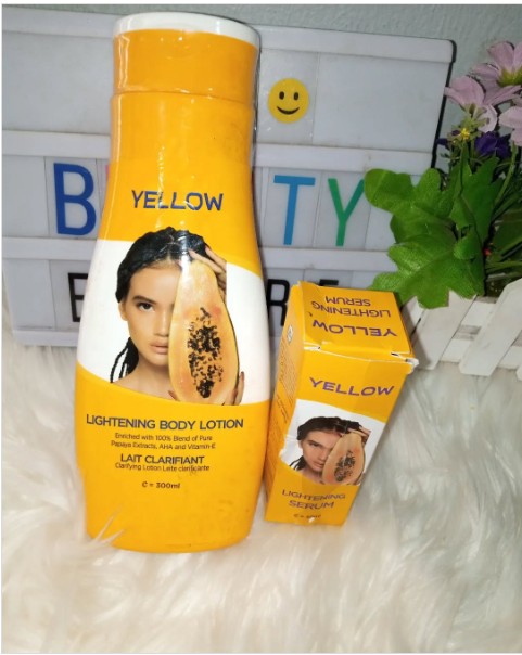 YELLOW Yellow lightening body lotion 300ML - Image 1