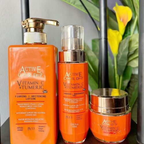 Caviar drip vitamin c lotion + oil & face cream