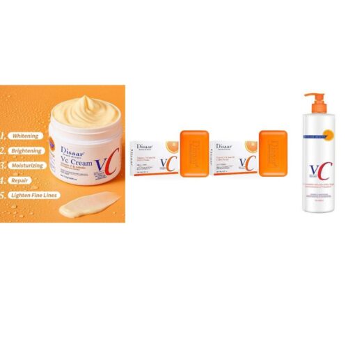Vc cream + 2pcs soap & vitamin c lotion