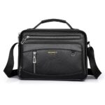 Men Handbag Leather Crossbody Bags Multi-pocket