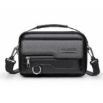 D823 Men's Bag High Quality Leather Fashion Casual Men's Shoulder Bag Zipper Waterproof Chest Bag