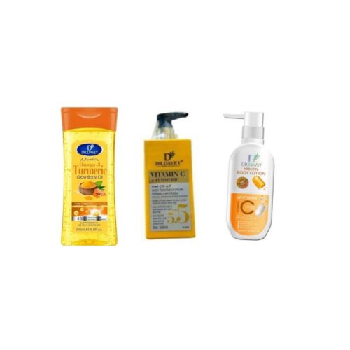Turmeric glow body oil + Vitamin C & Arbutin lotions