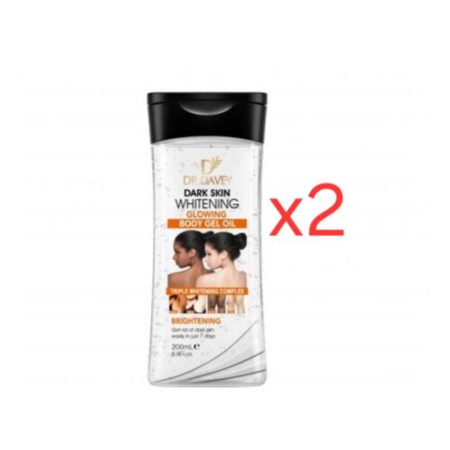 Dark skin glowing body gel oil ×2