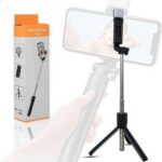 R1S Bluetooth Remote Control 3 In 1 Selfie Stick R1S Selfie Stick With LED Light