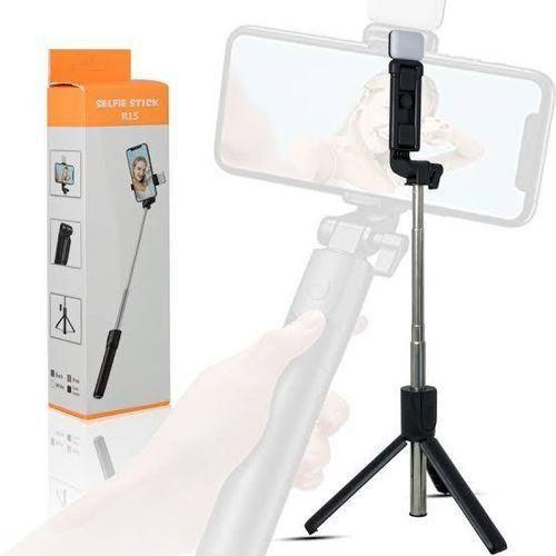 R1S Bluetooth Remote Control 3 In 1 Selfie Stick R1S Selfie Stick With LED Light