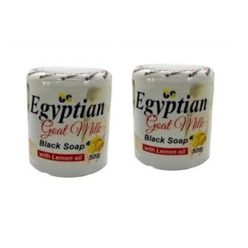 Goat milk black soap with Lemon oil ×2