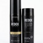 Redox black Hair building fiber and holding spray