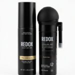 Redox black Hair building fiber, holding spray and applicator
