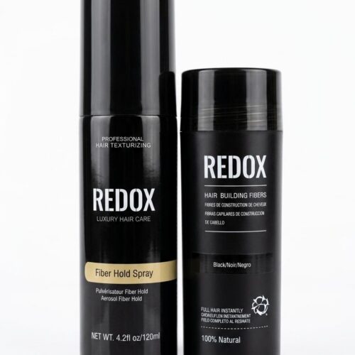 Redox hair building fibers 27.5g and holding spray