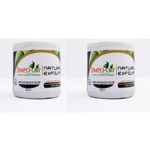 Natural Exfoliate black soap 500g ×2