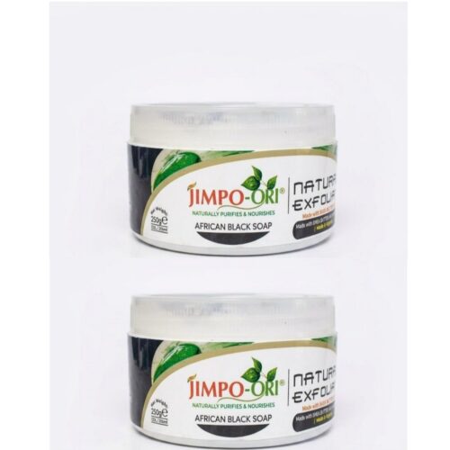 Natural Exfoliate African black soap 250g×2