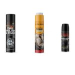 Tire cleaner + Multipurpose foam cleaner + wax polish